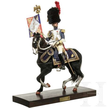 Fahnenträger der Grenadiers à cheval der Garde ab 1804 auf Pferd - Uniformfigur von Marcel Riffet, 20. Jhdt. - photo 2