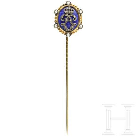 König Ludwig II. - diamantbesetzte goldene Geschenknadel - Foto 1