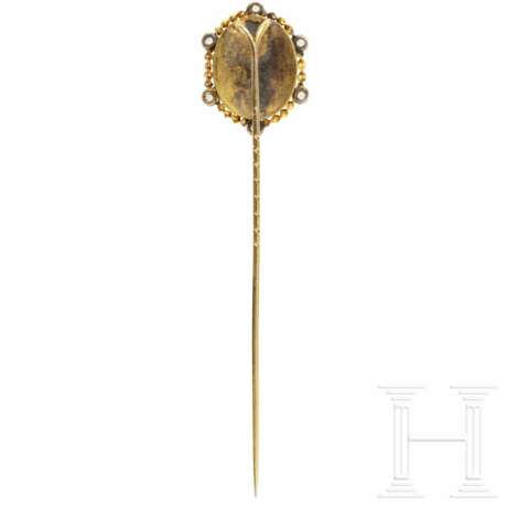 König Ludwig II. - diamantbesetzte goldene Geschenknadel - Foto 2