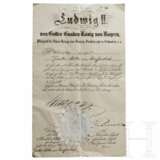 König Ludwig II. von Bayern - Autograph, datiert 3.11.1872 - Foto 1