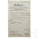 König Ludwig II. von Bayern - Autograph, datiert 2.2.1874 - фото 1