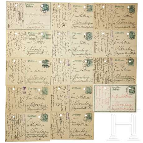 Hofpianistin Gabriele von Lottner (1883 - 1958) - 14 handschriftliche Postkarten von Max Reger, datiert 1914-16 - photo 1