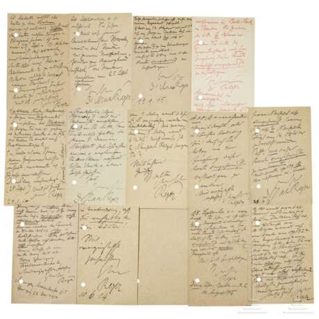 Hofpianistin Gabriele von Lottner (1883 - 1958) - 14 handschriftliche Postkarten von Max Reger, datiert 1914-16 - photo 2
