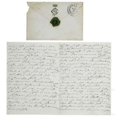 Herzogin Sophie Charlotte in Bayern (1847 - 1897) - persönliches Petschaft und Brief der Schwester von Kaiserin Elisabeth und Verlobten König Ludwigs, um 1880/90 - фото 6