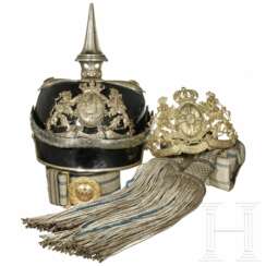 Helm für Offiziere der Infanterie und Effekten, um 1900