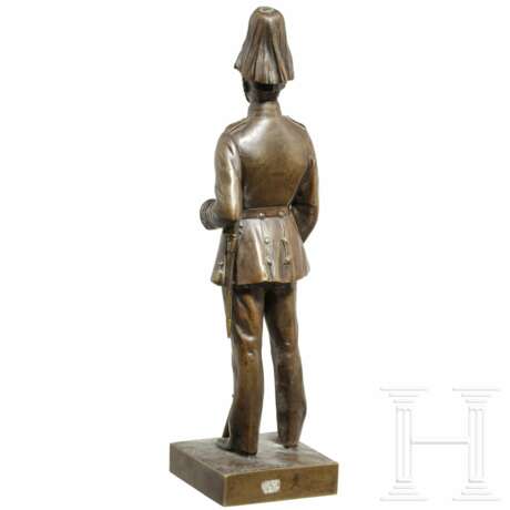 Albert Moritz Wolff (1854 - 1923) - Bronzeskulptur eines Garde-Infanteristen, datiert 1893 - Foto 3
