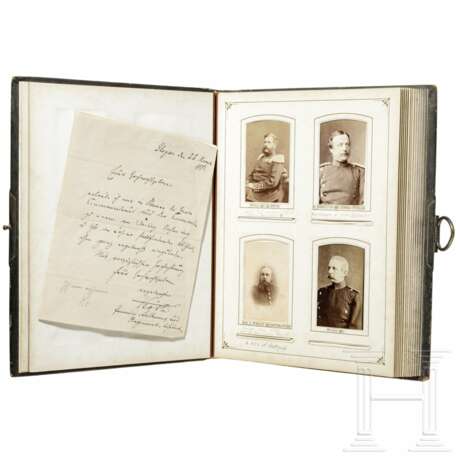 CDV-Album mit Foto-Portraits des Offizierskorps des 3. Posenschen Infanterie-Regiments Nr. 58 - photo 1