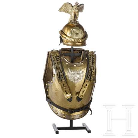 Helm M 1889 und Kürass für Mannschaften des Regiments Garde du Corps - Foto 2