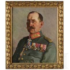 Portrait eines deutschen Generals im 1. Weltkrieg, datiert 1918