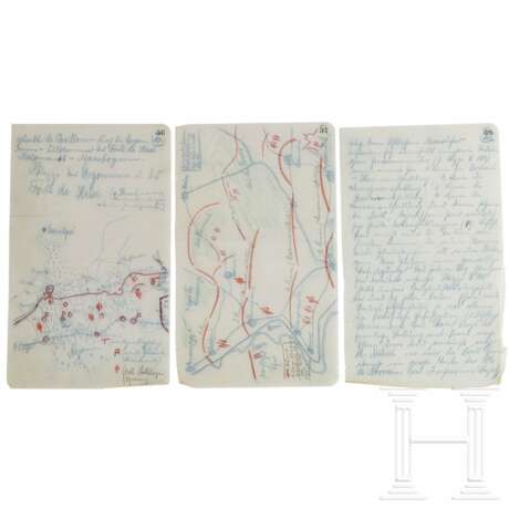 Leutnant Hermann Göring - 193 Tagebuchseiten und sieben Skizzen aus dem 1. Weltkrieg vom 1. August 1914 bis zum 10. Januar 1915 - Foto 6