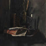 Group of two watercolours: stilllife; village church - Foto 2