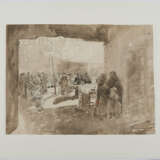 Group of two drawings: "Markt in Chioggia" und "Schleifer" - Foto 4
