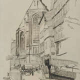 Konvolut aus zwei Zeichnung: "Am Zippelhaus" und "Schaarmarkt, Hamburg" - Foto 2
