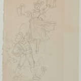 Group of 4 drawings: old man; Study from Volendam with sailing boat and children; Hofbräuhaus; Study from Volendam with standing woman - фото 11