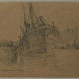 Group of 5 drawings: "Teufelsbrücke"; "Segelboot Anleger"; "Bei Neufahrwasser"; Group of two sketches: "Segelboote"; "Neuhaus an der Oste" - photo 10