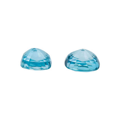 Konvolut 2 blaue Zirkone von 5,4 + 6,4 ct - Foto 3