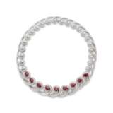 ADLER RUBY AND DIAMOND NECKLACE AND EARRING SET - фото 2