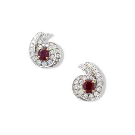 ADLER RUBY AND DIAMOND NECKLACE AND EARRING SET - фото 5