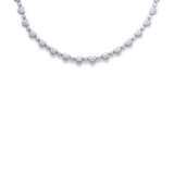 CHOPARD DIAMOND NECKLACE, BRACELET EARRING AND RING SUITE - photo 3