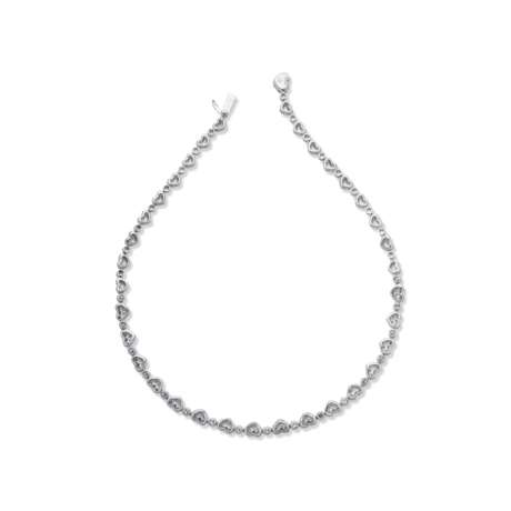 CHOPARD DIAMOND NECKLACE, BRACELET EARRING AND RING SUITE - photo 4