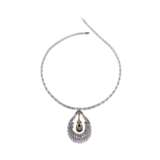 HARRY WINSTON SAPPHIRE AND DIAMOND PENDENT NECKLACE - фото 3