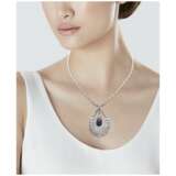 HARRY WINSTON SAPPHIRE AND DIAMOND PENDENT NECKLACE - фото 5