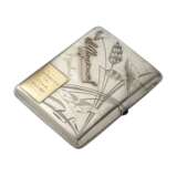 SILVER AND GOLD CIGARETTE CASEMAKER'S MARK CYRILLIC 'KS', MOSCOW, 1908-1917 - фото 1