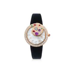 BULGARI MOTHER-OF-PEARL AND MULTI-GEM AUTOMATIC WRISTWATCH