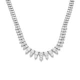 DIAMOND NECKLACE, BRACELET AND EARRING SUITE - фото 2