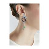 CARTIER EMERALD, ONYX AND DIAMOND 'PANTHERE' EARRINGS - photo 3