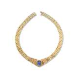CARTIER SAPPHIRE AND DIAMOND NECKLACE - photo 2