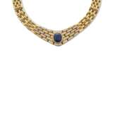 CARTIER SAPPHIRE AND DIAMOND NECKLACE - фото 3