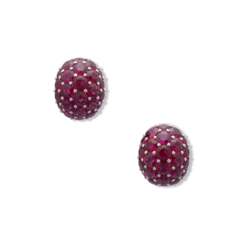 NO RESERVE - GRAFF RUBY AND DIAMOND EARRINGS