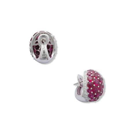 NO RESERVE - GRAFF RUBY AND DIAMOND EARRINGS - photo 2