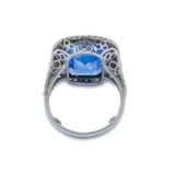 EARLY 20TH CENTURY SAPPHIRE AND DIAMOND RING - фото 3