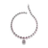 RUBY AND DIAMOND NECKLACE AND EARRING SET - фото 2