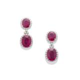 RUBY AND DIAMOND NECKLACE AND EARRING SET - фото 4