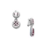 RUBY AND DIAMOND NECKLACE AND EARRING SET - фото 5