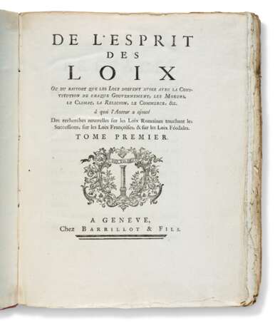 MONTESQUIEU, Charles-Louis de Secondat, baron de (1689-1755) - Foto 1