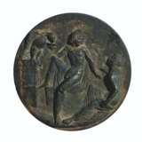 A GREEK BRONZE MIRROR COVER - фото 1