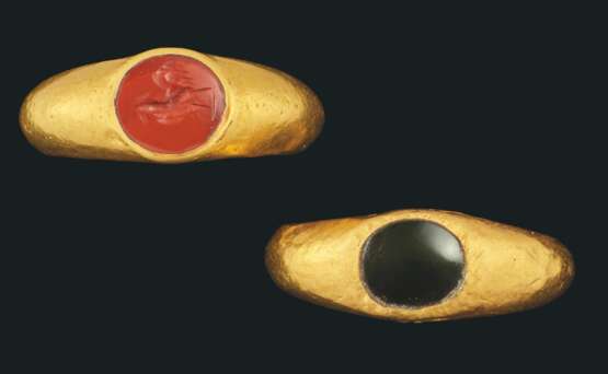 TWO ROMAN GOLD RINGS - photo 1