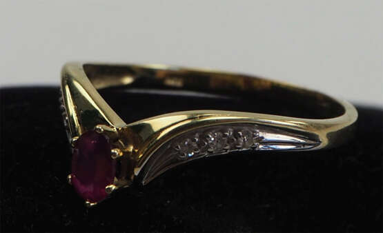 Ring mit Rubin GOLD. - photo 2