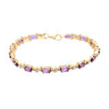 Armband mit Amethysten und Diamanten - photo 1