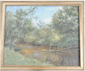 Summer landscape with pond Emelianov Sergey (1884 - 1991)