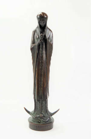 Jugendstil: Bronzeskulptur Madonna. - фото 1
