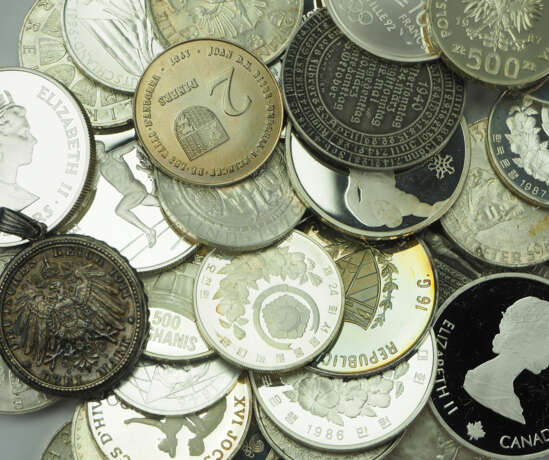 Silber Münzen und Medaillen Lot. - фото 1