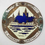 Plakette: M. u. S. C. Bodensee Konstanz - Zielfahrt zur Bodenseefähre, 11. - 12. 8. 28. - фото 1