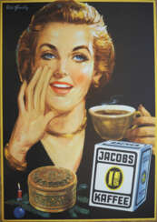 Werbeplakat: Jacobs Kaffee.