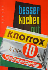 Werbeplakat: Knorr Besser kochen mit Knorrox.