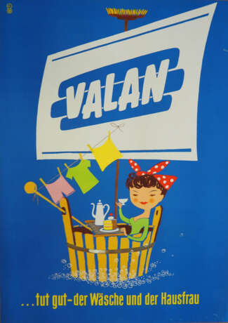 Werbeplakat: Valan - die Waschmaschine in der Tüte. - фото 1